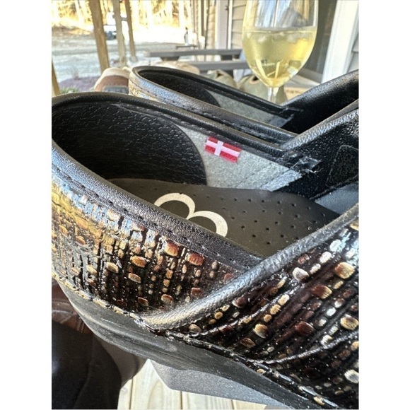 Sanita Professional Clog Textured Bronze Brown Black Cobble Size 37 US 6.0/6.5 - Picture 7 of 8